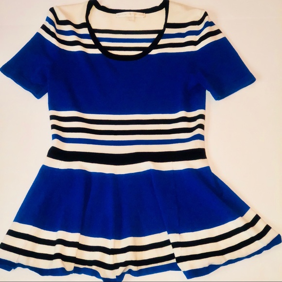 Boston Proper Striped Peplum top - Picture 2 of 3